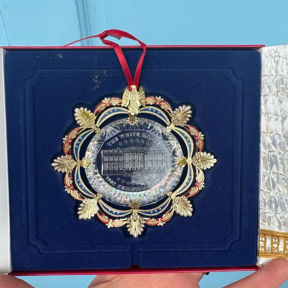 2002 Christmas Ornament White House Historical Association Theodore Roosevelt